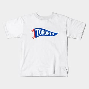 Toronto Pennant - White Kids T-Shirt